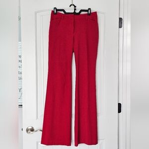 Victoria's Secret Bold Red Christie Fit Mid Rise Flare Pants - Size 4 Long